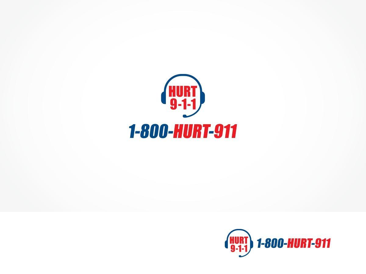 Hurt Logo - Bold, Serious Logo Design for 1-800-HURT-911 by ArtTank | Design ...