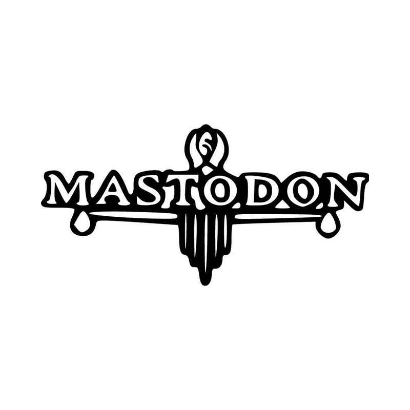Mastodon Logo - Mastodon Logo Vinyl Decal Sticker
