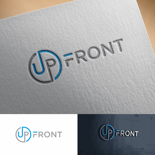 Eliminate Logo - UpFront a professional, clean and sophisticated logo