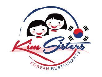 Korean Logo - KIM SISTERS Korean Restaurants logo design - 48HoursLogo.com
