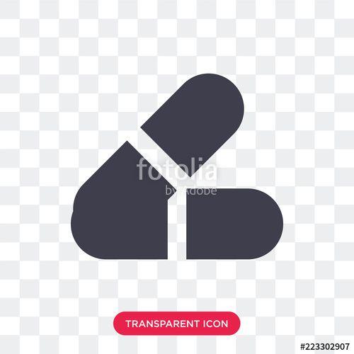 Pills Logo - Pills vector icon isolated on transparent background, Pills logo ...