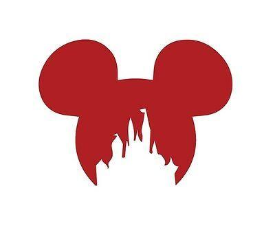 Disneylan Logo - MICKEY EARS DISNEY Castle Disneyland Logo Vinyl Decal Stickers Car Phone  Laptop
