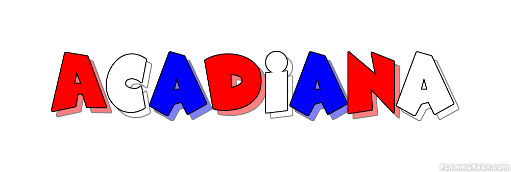 Acadiana Logo - United States of America Logo | Free Logo Design Tool from Flaming Text