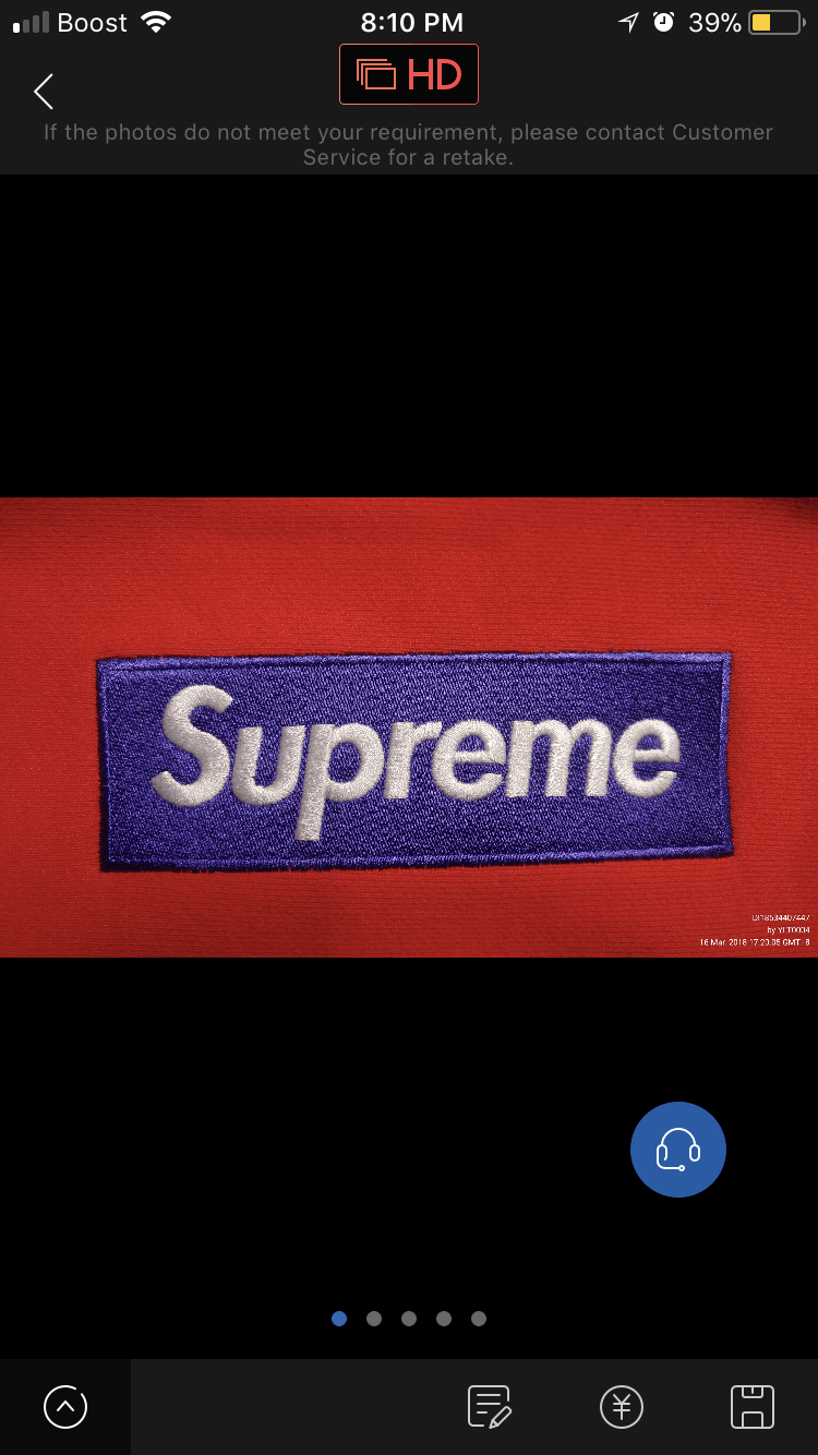 BX Red a Logo - QC Mirror Red Box Logo Hoodie Fw17