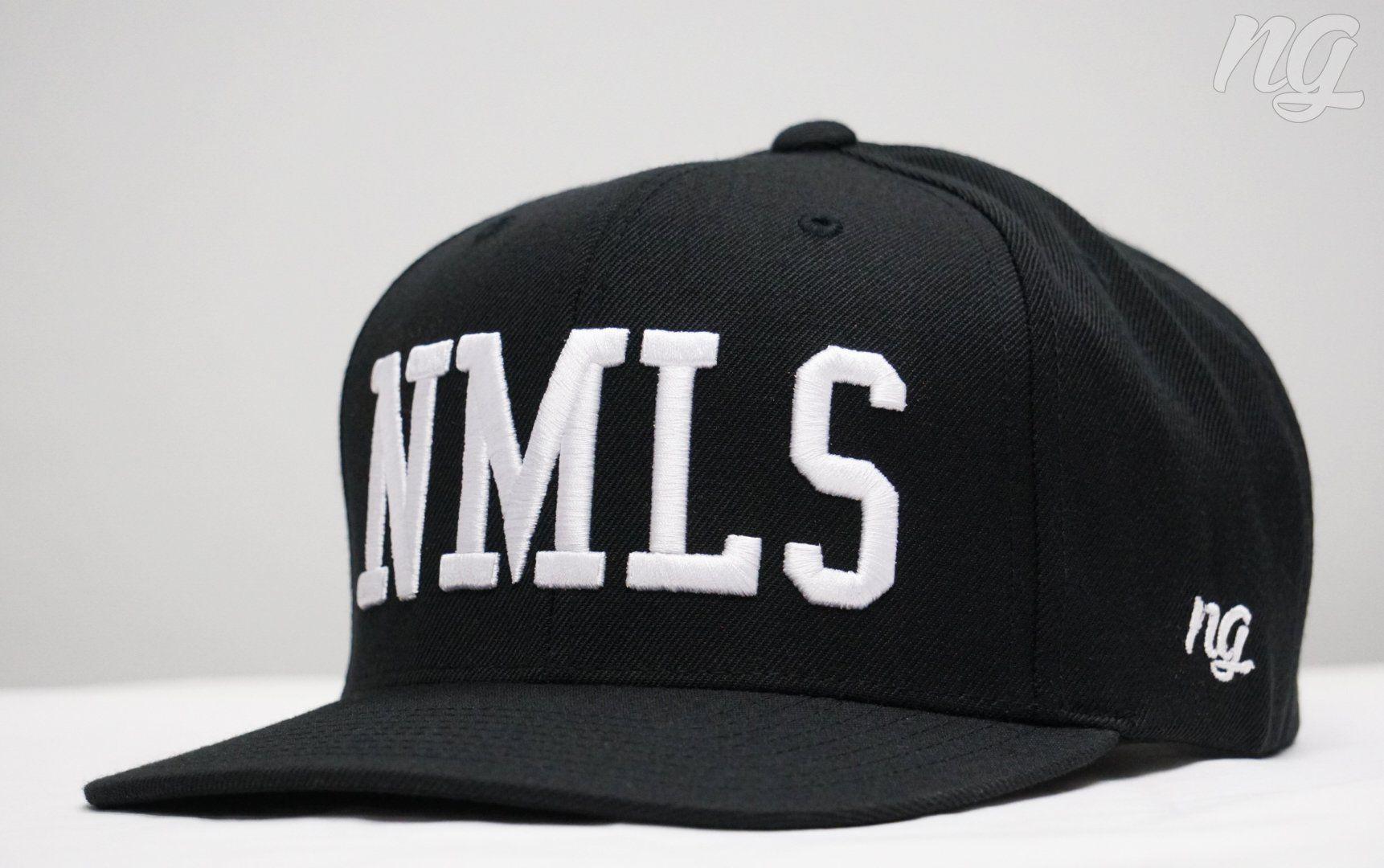 NMLS Logo - NMLS Logo Snapback Hat - White Stitch