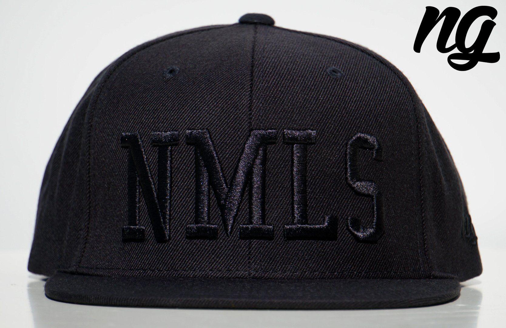 NMLS Logo - NMLS Logo Snapback Hat - Black Stitch