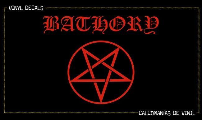 Bathory Logo - Bathory 6x4.5 Vinyl Cut Sticker