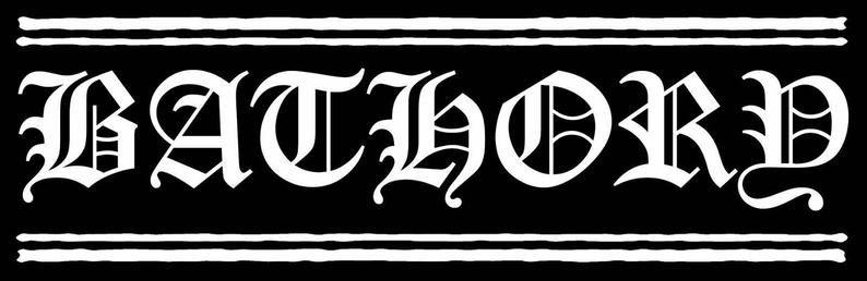 Bathory Logo - Bathory Logo Black Canvas Patch