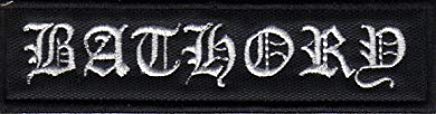 Bathory Logo - BATHORY Logo Iron On Heavy Metal Embroidered Band Patch 4.4 11.3cm X