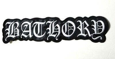 Bathory Logo - BATHORY EMBROIDERED LOGO Back Patch - $13.48