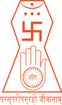 Jainism Logo - This is the emblem of Jainism. This Jain symbol was agreed upon by ...