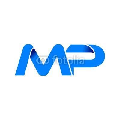 Fold Logo - mp logo initial logo vector modern blue fold style | Buy Photos | AP ...