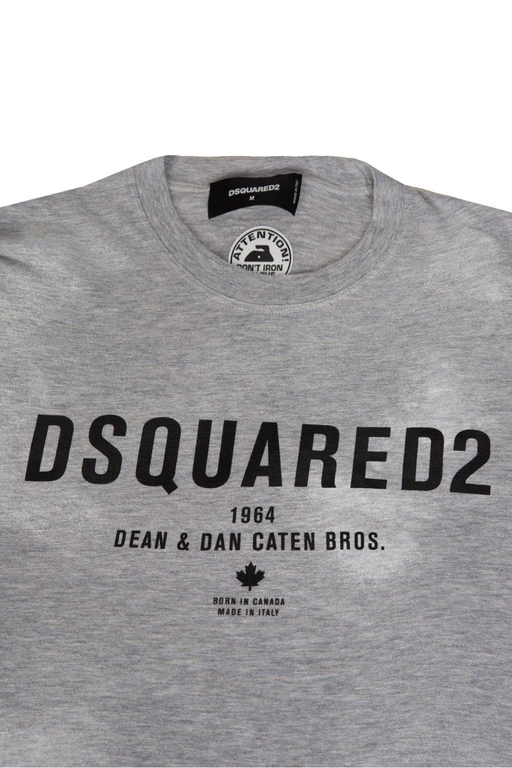 Dsquared Logo - Dsquared Logo Print T-Shirt Grey