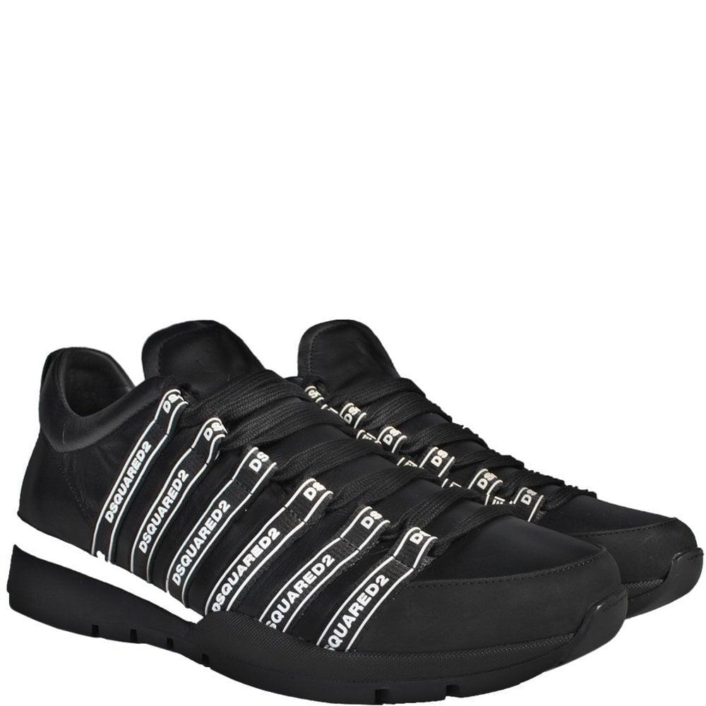 Dsquared Logo - Dsquared Logo Lace-Up Low Top Sneakers