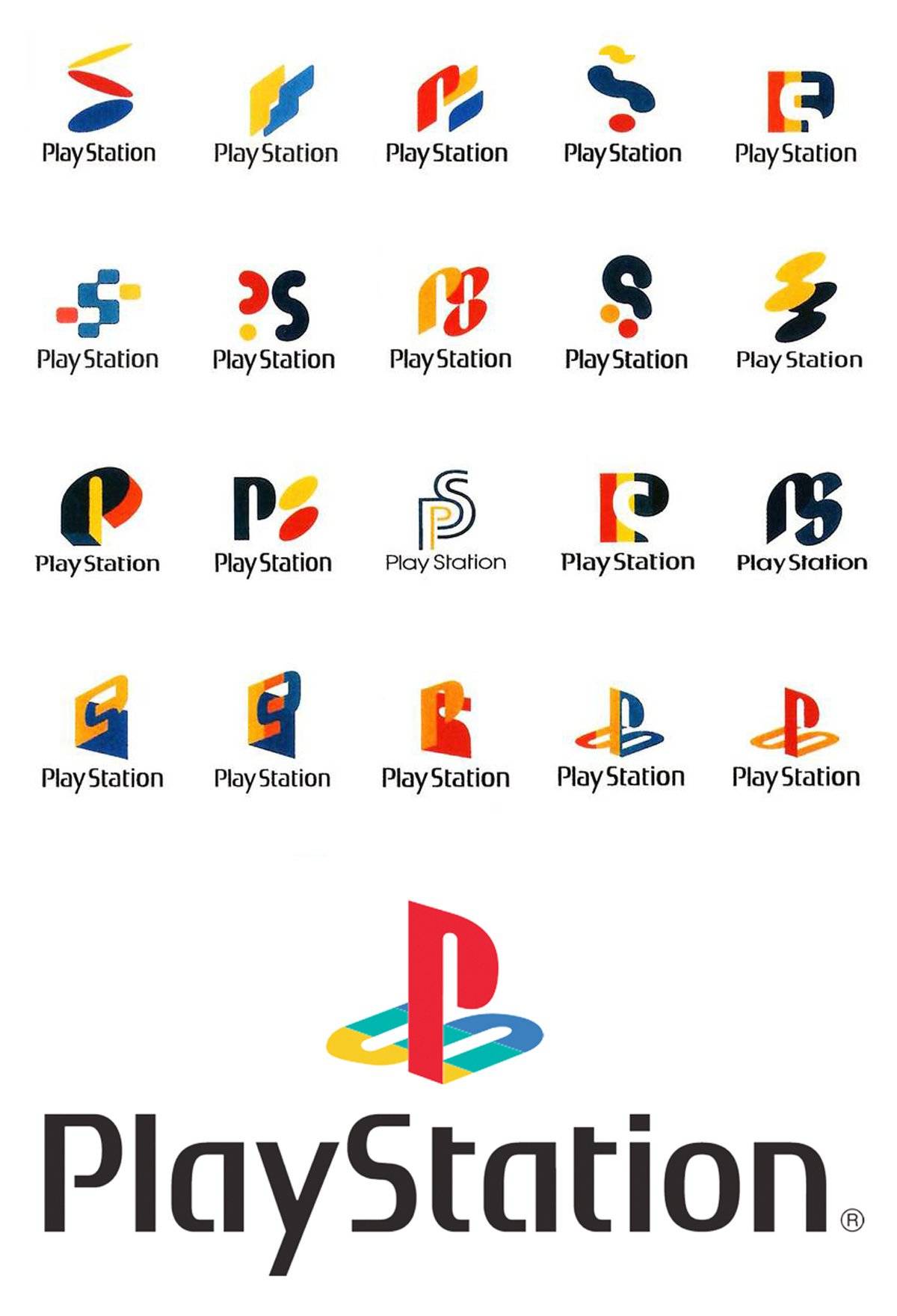 PlayStation Logo - Sony Playstation 1 Logo Design Ideas and Concepts | The Logo Smith