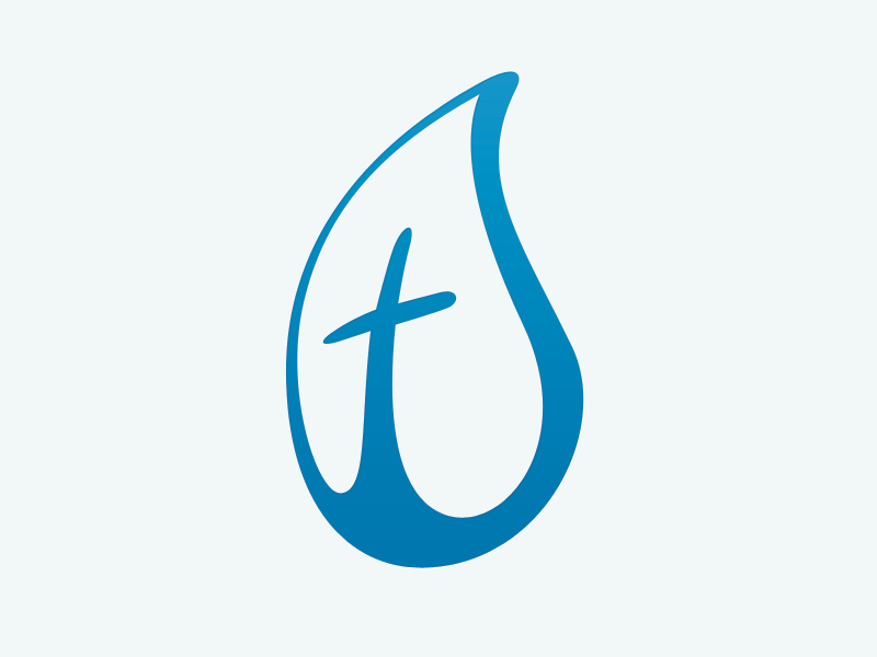Croos Logo - Waterdrop Cross Logo