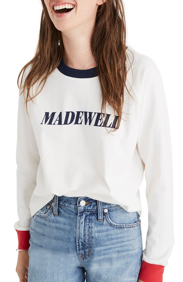Madewell Logo - Madewell Logo Raglan Tee (Regular & Plus Size)
