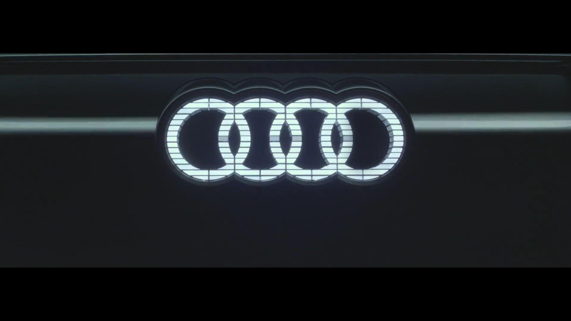 E-Tron Logo - Audi Goes LED Crazy In Teaser For New E-Tron Concept