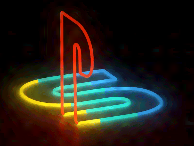 PlayStation Logo - PSX logo as a neon sculpture by Haik Avanian | Dribbble | Dribbble