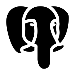 PostgreSQL Logo - Postgresql Logo Icon of Glyph style in SVG, PNG, EPS, AI