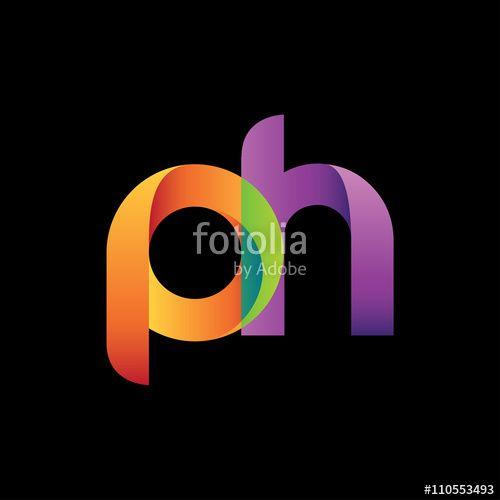 Ph Logo - Modern Colorful Letter P H Logo
