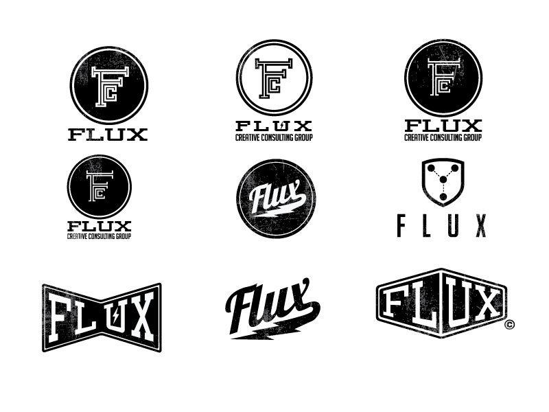 Flux Logo - Flux Logo Treatments by Shane Whiting on Dribbble