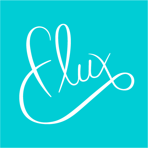 Flux Logo - Flux Clothing - Rachel Teare | Graphic Designer