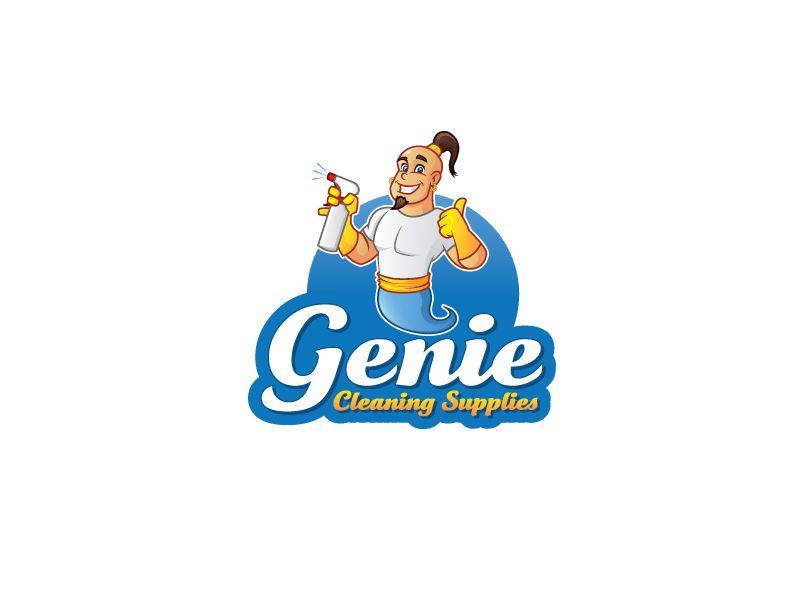 Genie Logo - Genie Cleaning Supplies Logo Logo Designs for Genie Cleaning