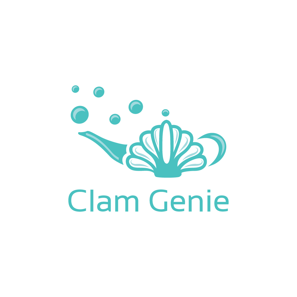 Genie Logo - Clam Genie Logo Design