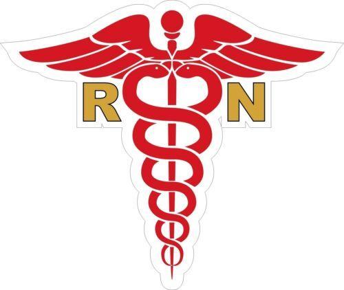 Caduceus Logo - Details about R.N. Medical (Caduceus) Logo Decals / Stickers