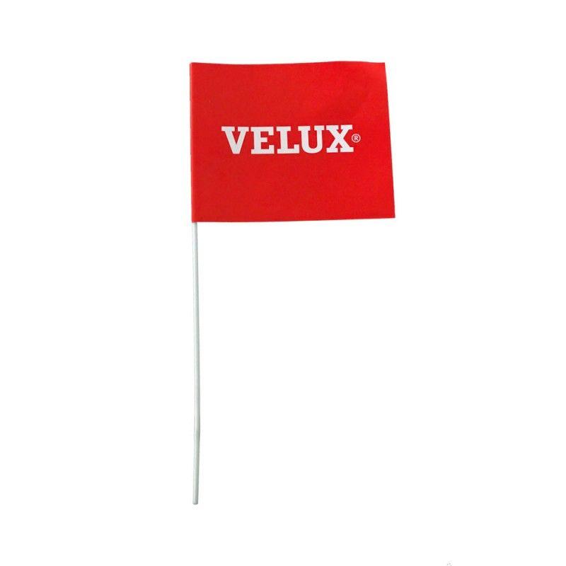 VELUX Logo - Paper flag on stick with VELUX logo