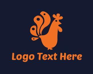 Rooster Logo - Orange Rooster Logo