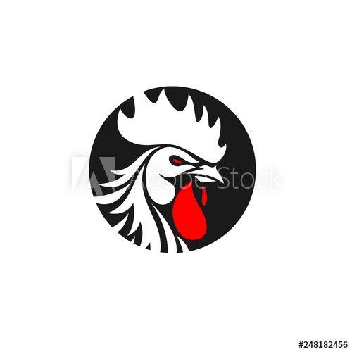 Rooster Logo - Rooster Logo Designs Concept, Chicken Head Mascot Logo Designs