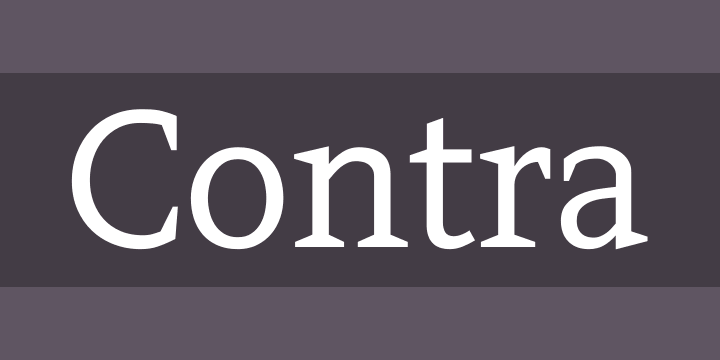 Contra Logo - Contra Font Free by Apostrophic Labs » Font Squirrel