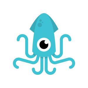 Squid Logo - Definitely the cute version of how squid logos are done. Made by ...