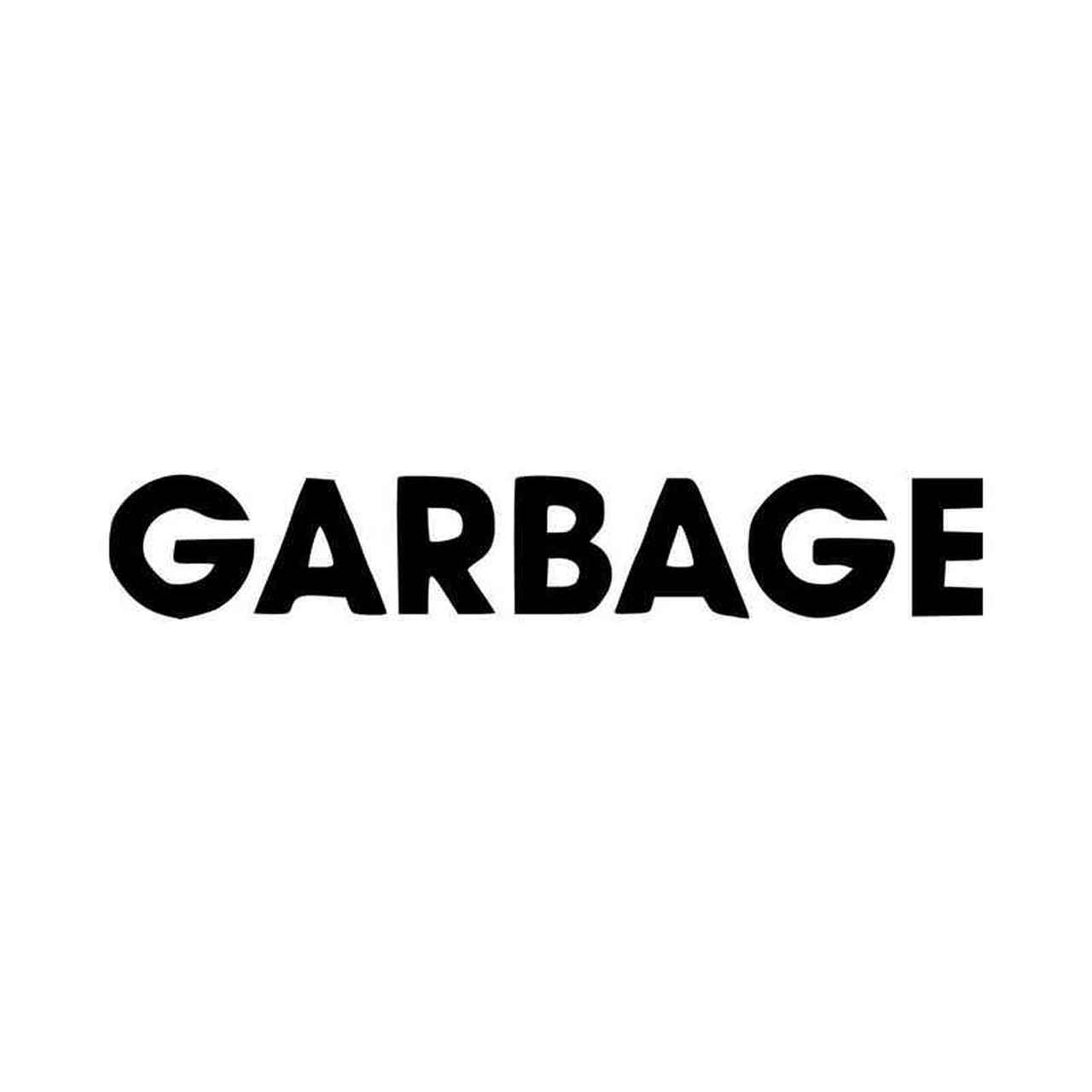 Garbage Logo - Garbage Band Logo Vinyl Decal Sticker