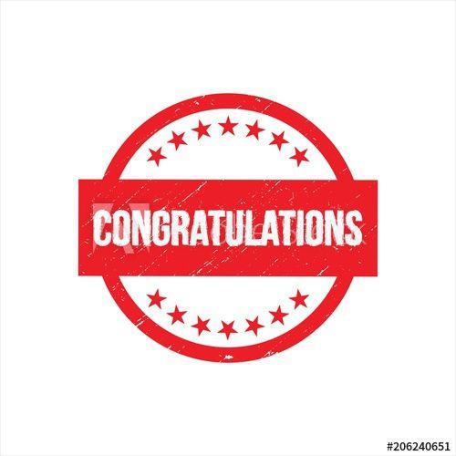 Congratulations Logo - Congratulations stamp business icon logo - Buy this stock vector and ...