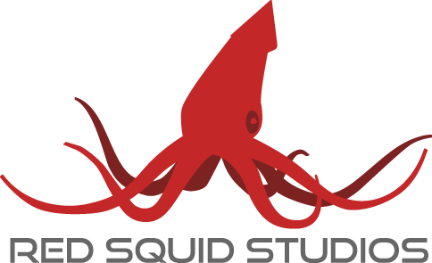 Squid Logo - Red Squid Studios and audio production