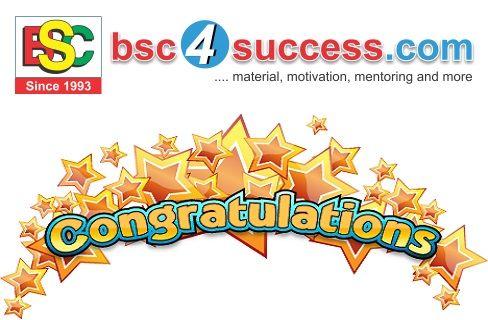 Congratulations Logo - Congratulation to all the Achievers - Bsc4Success