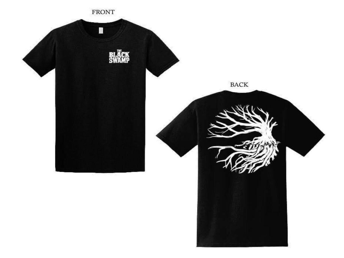 Unisex Logo - Unisex 'Logo Shirt' - text logo front, tree logo back | The Black Swamp