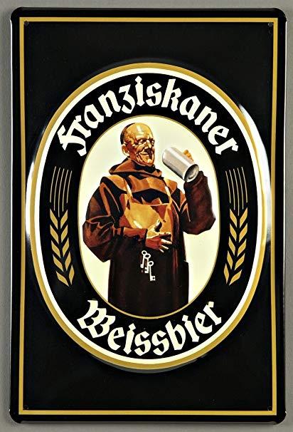 Franziskaner Logo - Amazon.com: Nitsche Franziskaner Weissbier Monk - Vintage Style ...