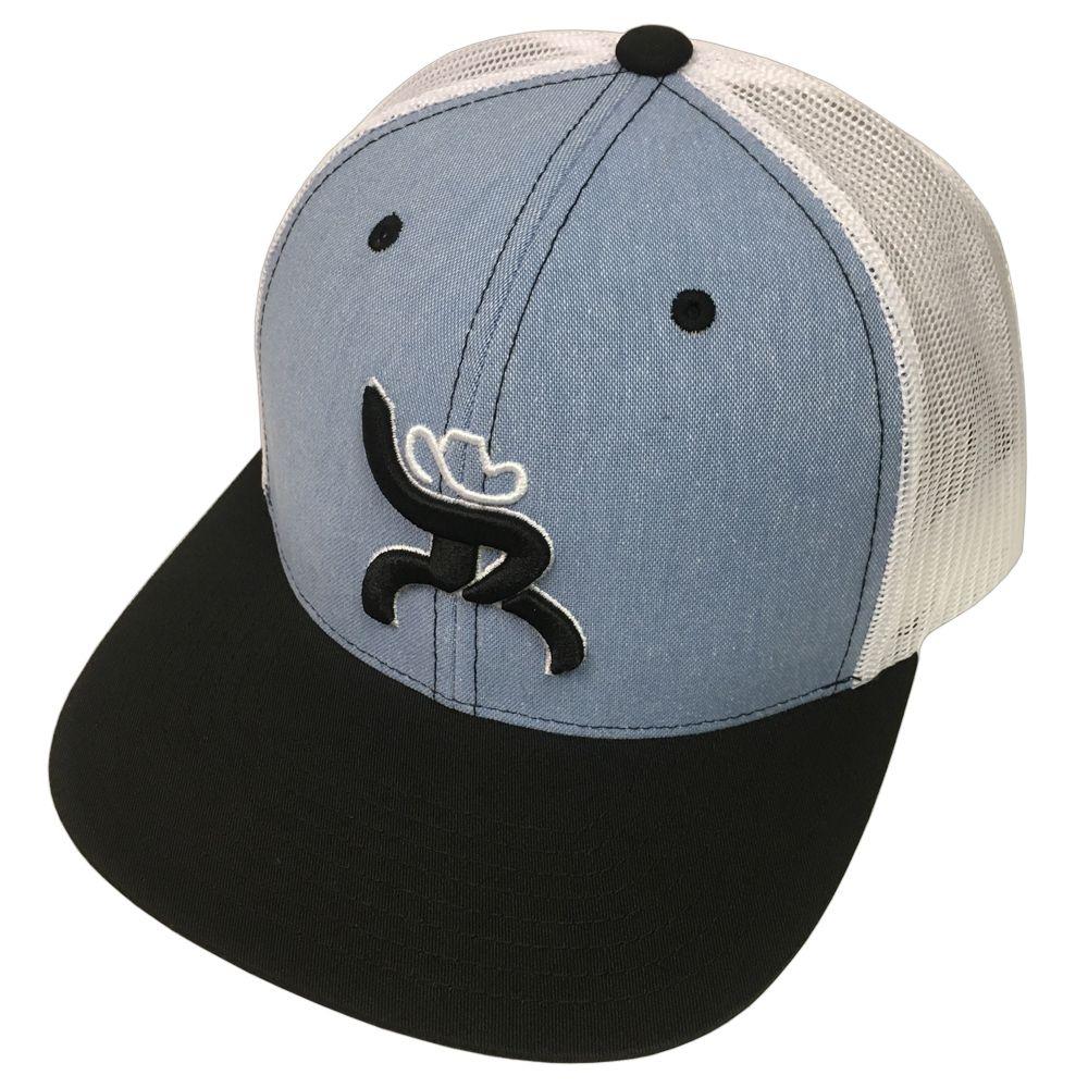 Getyourhooey Logo - Hooey Brand Maverick Roughy Black White Snapback Trucker Hat
