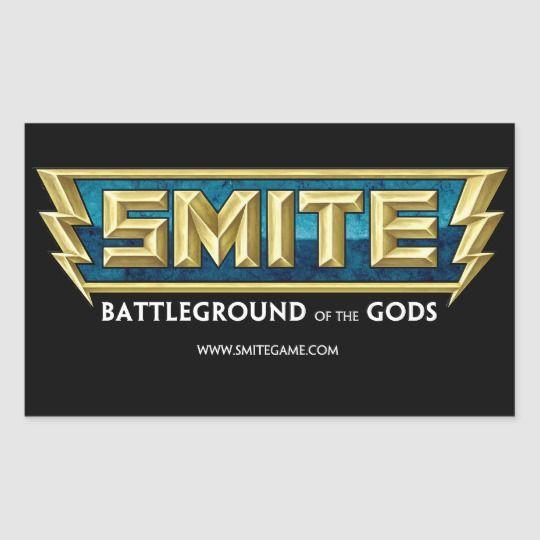 Smite Logo - SMITE Logo Battleground of the Gods Rectangular Sticker