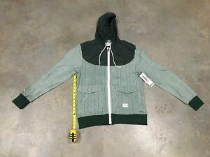 Orisue Logo - Details about Orisue Logo Forest Green Zipper Jacket SZ L 100% Authentic NWT