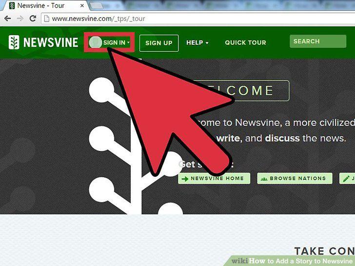 Newsvine Logo - How to Add a Story to Newsvine: 4 Steps (with Pictures) - wikiHow
