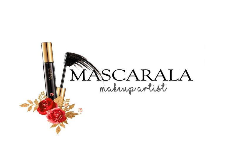 Mascara Logo - Mascara logo, Makeup logo, Make up logo, Beauty logo, Lashes logo, Eyelash  logo, Eye makeup, Red rose logo, Red roses, Rose logo design
