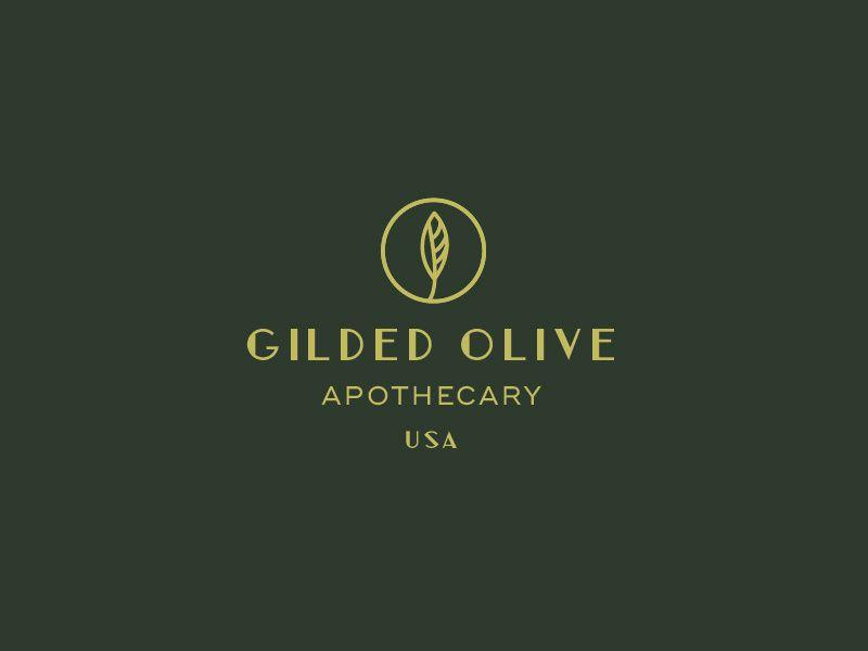 1920s Logo - Gilded Olive Apothecary Logo by Erika Firm | Dribbble | Dribbble