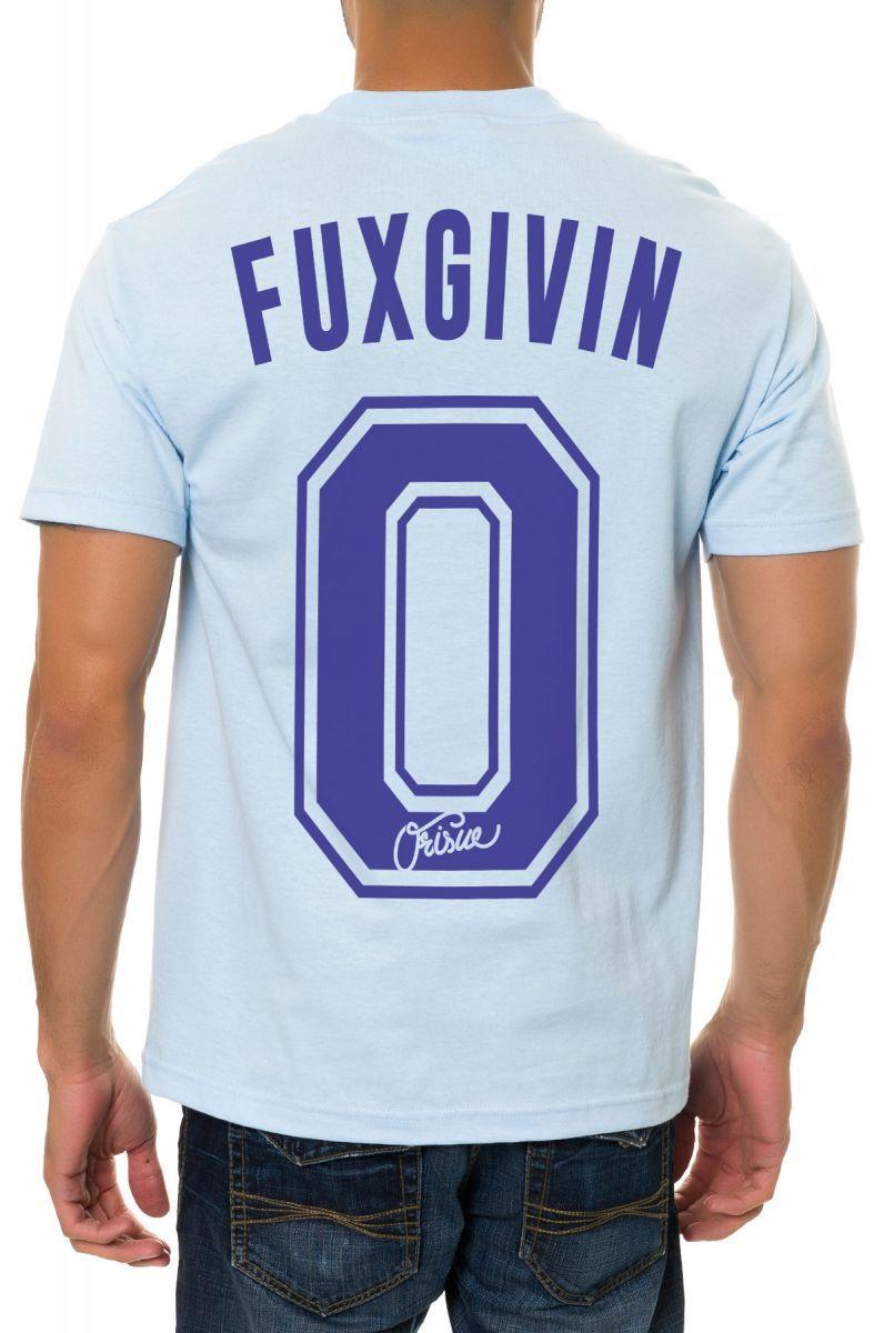 Orisue Logo - The Fuxgivin Tee in Powder Blue