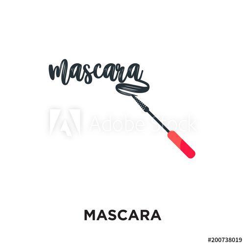 Mascara Logo - mascara logo isolated on white background for your web, mobile