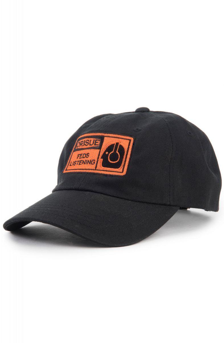 Orisue Logo - The Feds Listening Dad Hat in Black